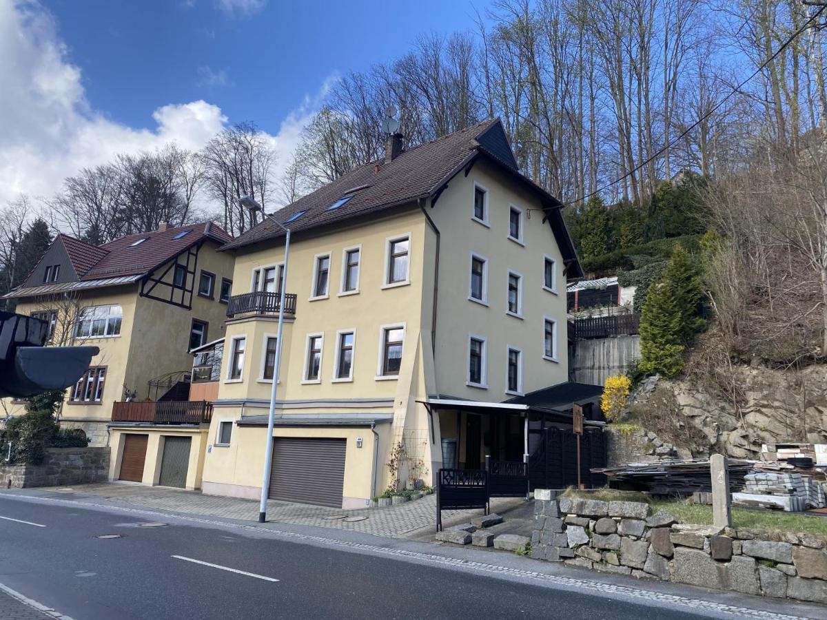 Waldblickwohnung Mit Schoener Terrasse Und Kamin Sebnitz Extérieur photo