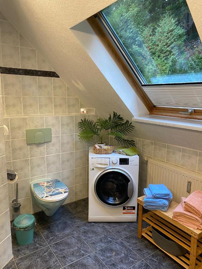 Waldblickwohnung Mit Schoener Terrasse Und Kamin Sebnitz Extérieur photo