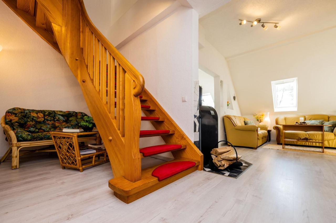 Waldblickwohnung Mit Schoener Terrasse Und Kamin Sebnitz Extérieur photo