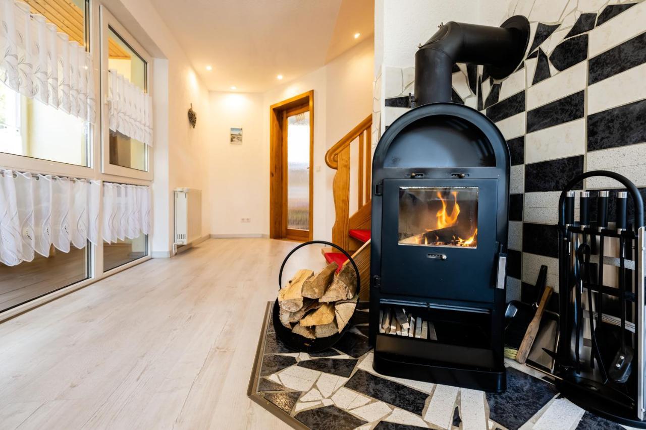 Waldblickwohnung Mit Schoener Terrasse Und Kamin Sebnitz Extérieur photo